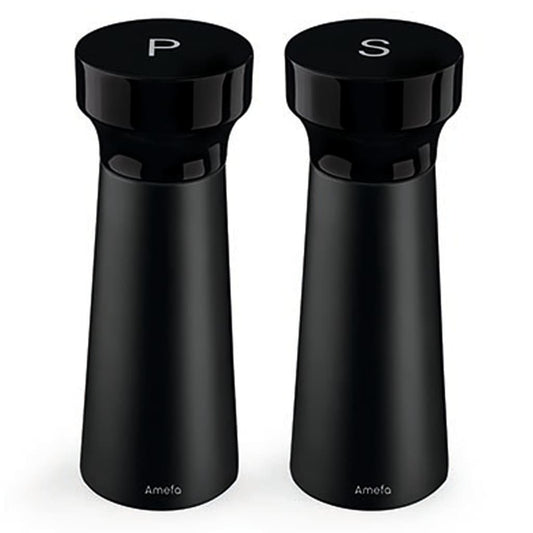 Amefa Salt and Pepper Mill 15 cm 2 pcs Black