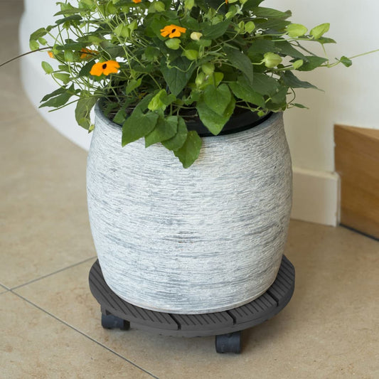 Nature Plant Trolley Round Ì÷30 cm Anthracite Wood