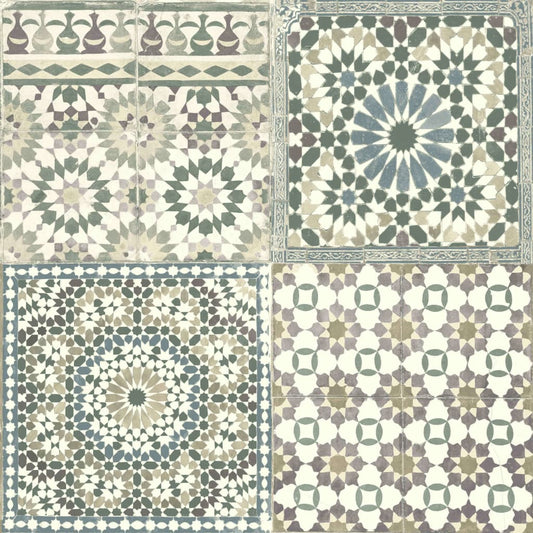 DUTCH WALLCOVERINGS Wallpaper Moroccan Tiles Brown