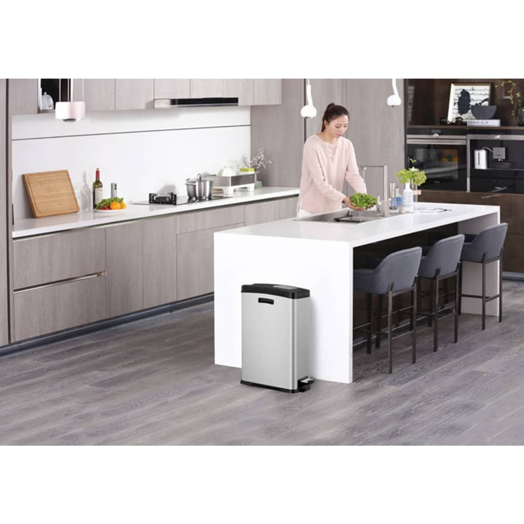 EKO Pedal Bin Rejoice 30 L Matte Silver
