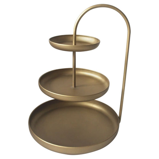 Lesli Living 3-tier Etagiere Julie 41x29.5x55 cm Gold