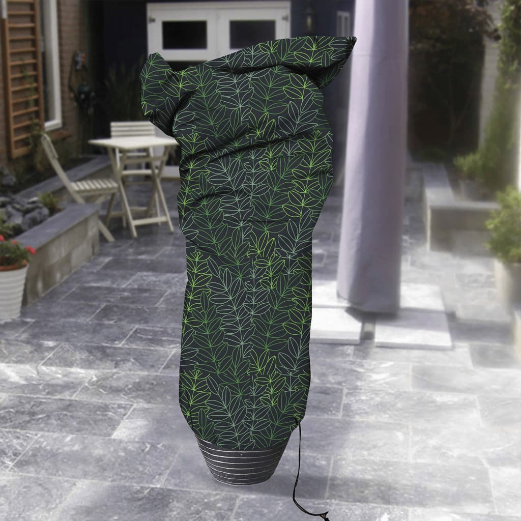 Capi Plant Cover Medium 100x200 cm Black and Green Print