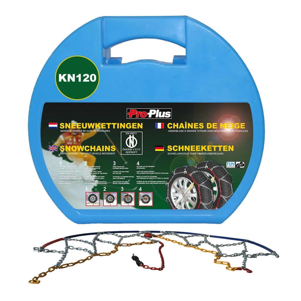 ProPlus Car Tyre Snow Chains 12 mm KN120 2 pcs