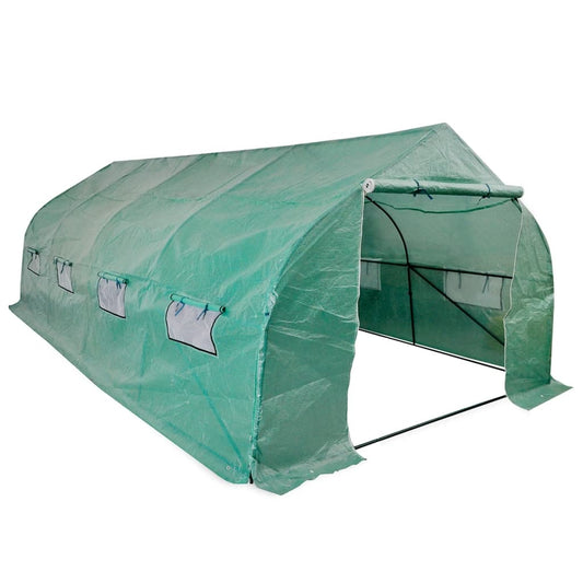 vidaXL Portable Polytunnel Greenhouse Steel Frame Walk-in 18 må_