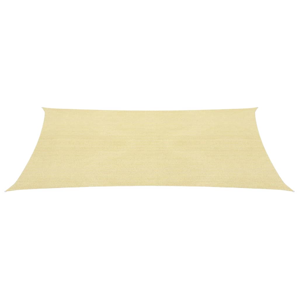 vidaXL Sunshade Sail HDPE Square 2x2 m Beige