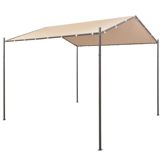 vidaXL Gazebo Pavilion Tent Canopy 3x3 m Steel Beige