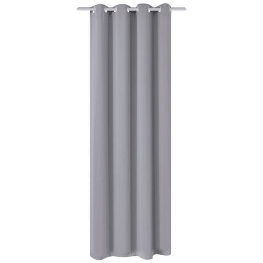 vidaXL Blackout Curtain with Metal Eyelets 270x245 cm Grey
