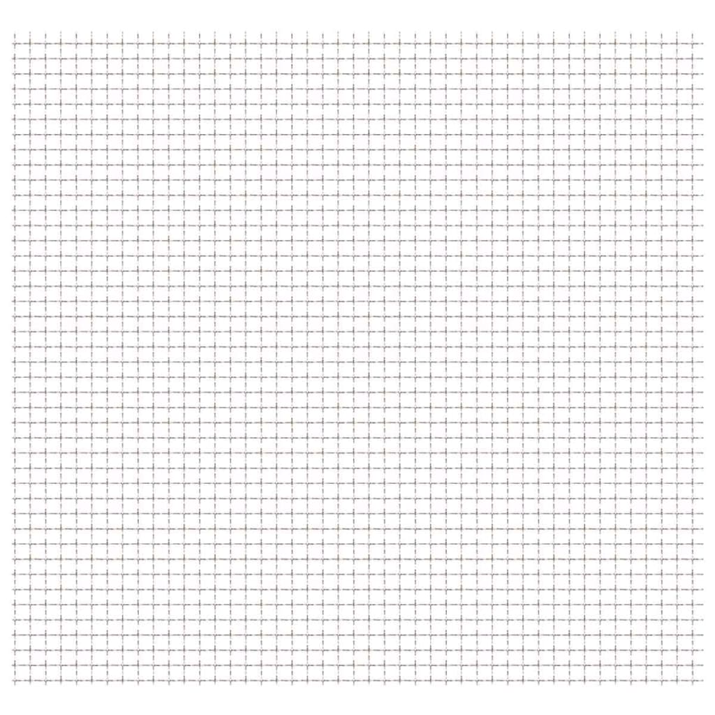 vidaXL Crimped Garden Wire Fence Stainless Steel 100x85 cm 21x21x2.5mm