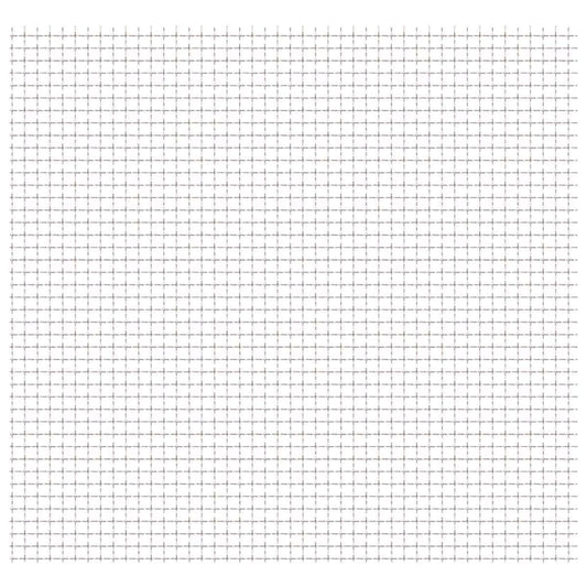 vidaXL Crimped Garden Wire Fence Stainless Steel 100x85 cm 21x21x2.5mm