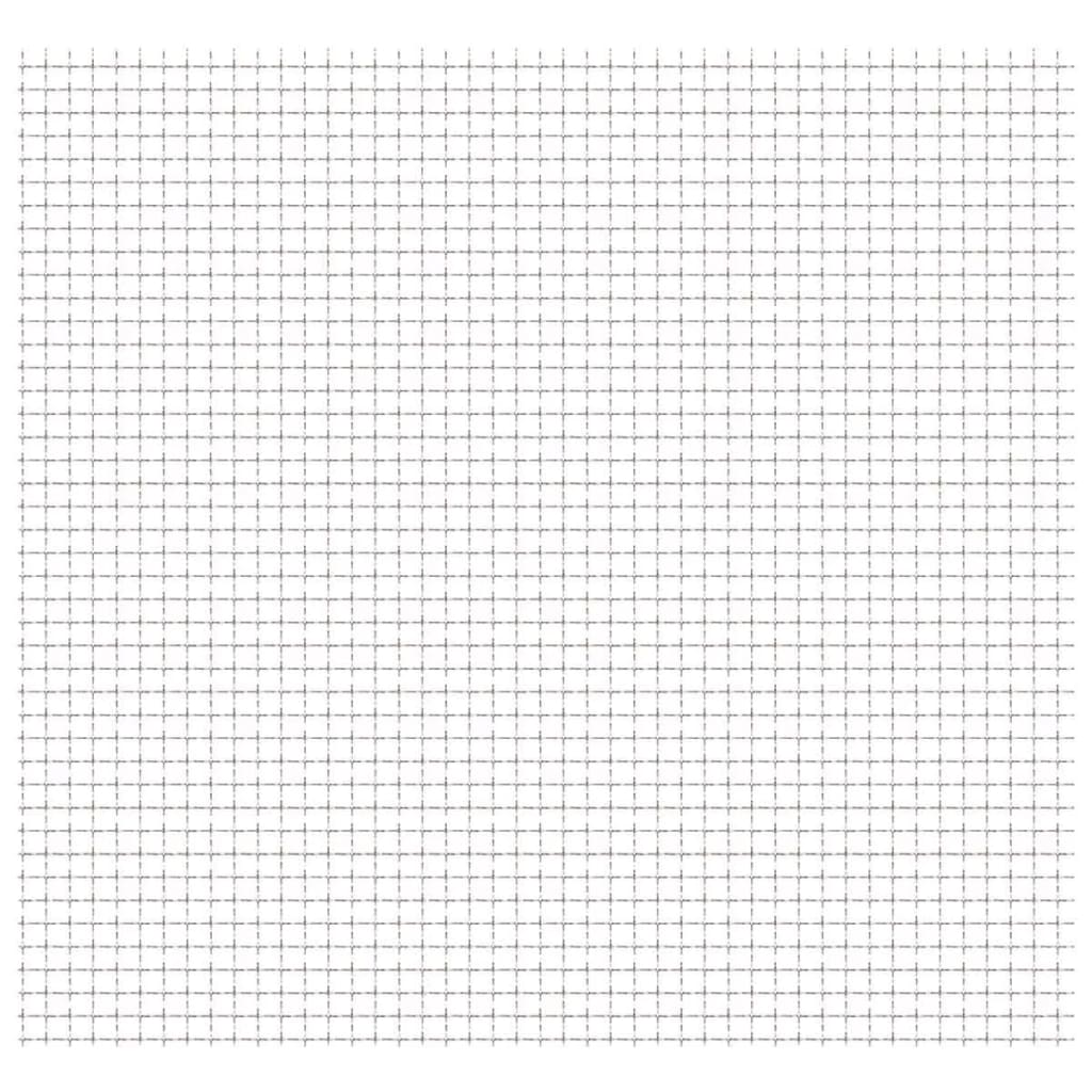 vidaXL Crimped Garden Wire Fence Stainless Steel 50x50 cm 31x31x3 mm