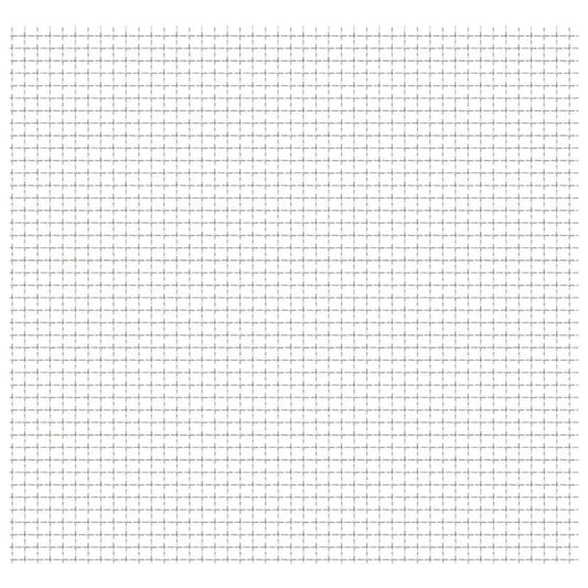 vidaXL Crimped Garden Wire Fence Stainless Steel 50x50 cm 31x31x3 mm