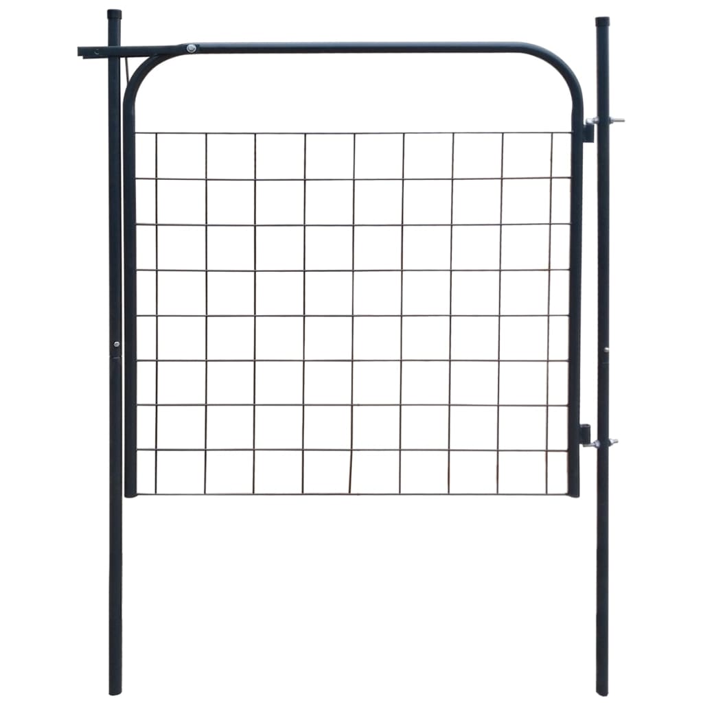 vidaXL Garden Fence Gate 100x100 cm Anthracite