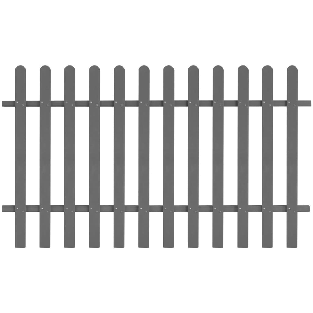 vidaXL Picket Fence WPC 200x120 cm