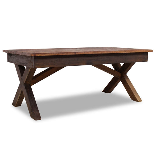 vidaXL Coffee Table Solid Reclaimed Wood 110x60x45 cm