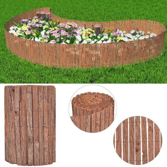 vidaXL Bark Fence 1000x50 cm