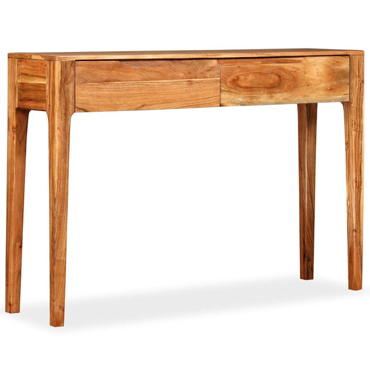 vidaXL Console Table Solid Wood 118x30x80 cm