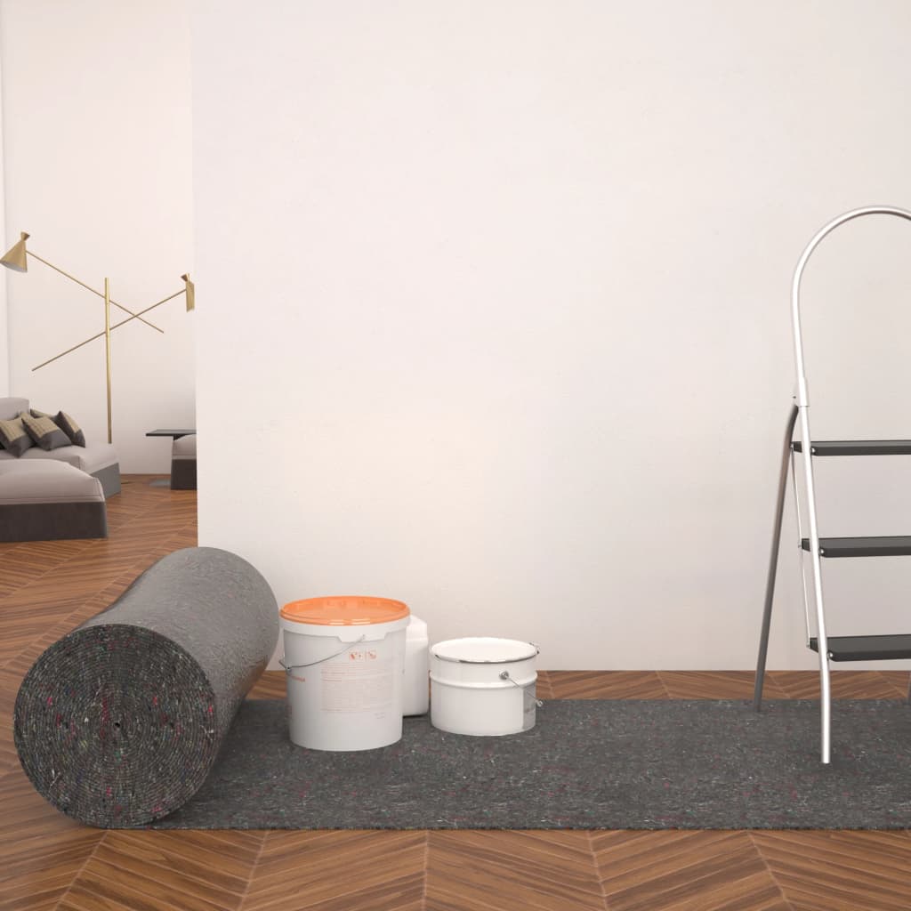 vidaXL Non-slip Painter Fleece 2 pcs 50 m 180 g/må_ Grey