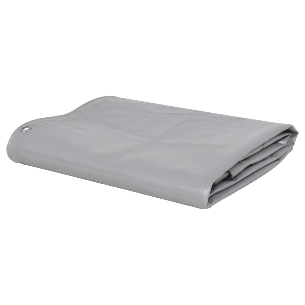 vidaXL Tarpaulin 650 g/må_ 4x7 m Grey