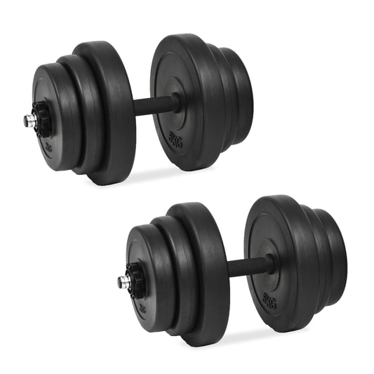 vidaXL 18 Piece Dumbbell Set 40 kg