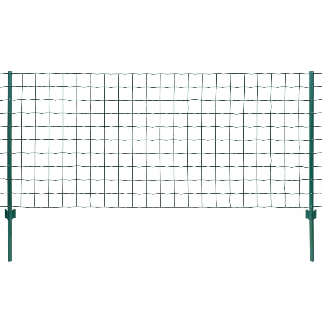 vidaXL Euro Fence Steel 20x1 m Green
