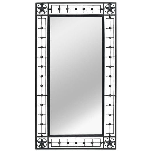 vidaXL Wall Mirror Rectangular 60x110 cm Black