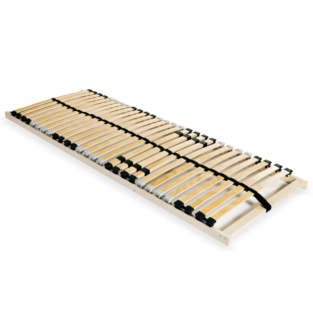 vidaXL Slatted Bed Base with 28 Slats 7 Zones 90x200 cm