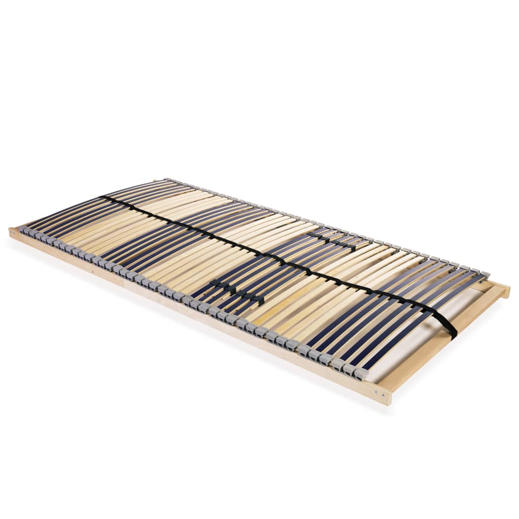 vidaXL Slatted Bed Base with 42 Slats 7 Zones 140x200 cm