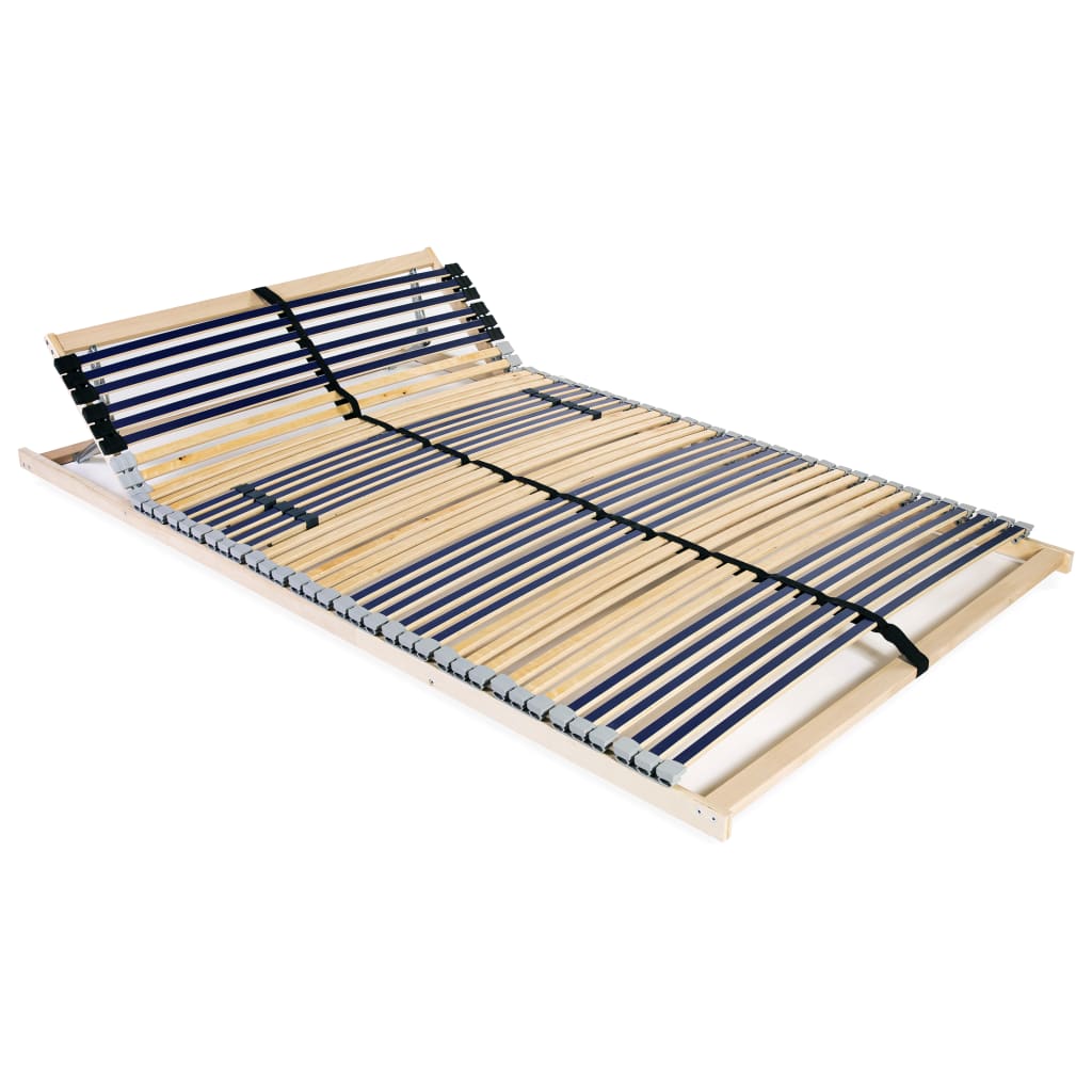 vidaXL Slatted Bed Base with 42 Slats 7 Zones 100x200 cm