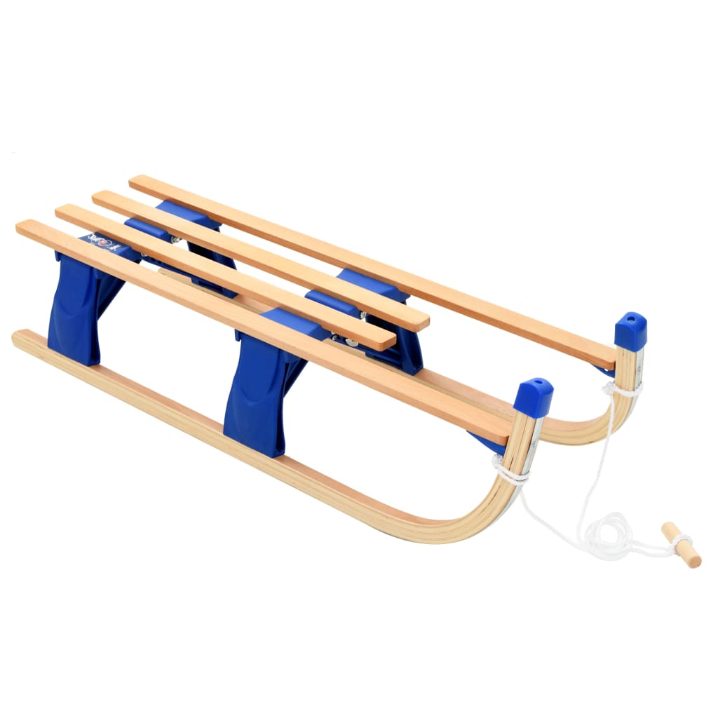 vidaXL Folding Sledge Wood 110 cm