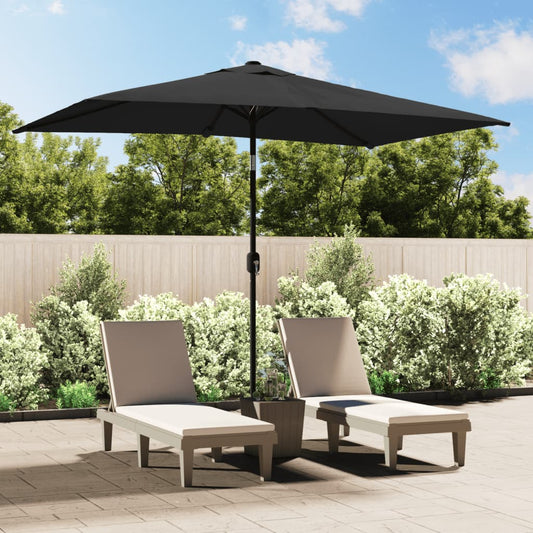 vidaXL Outdoor Parasol with Metal Pole 300x200 cm Anthracite