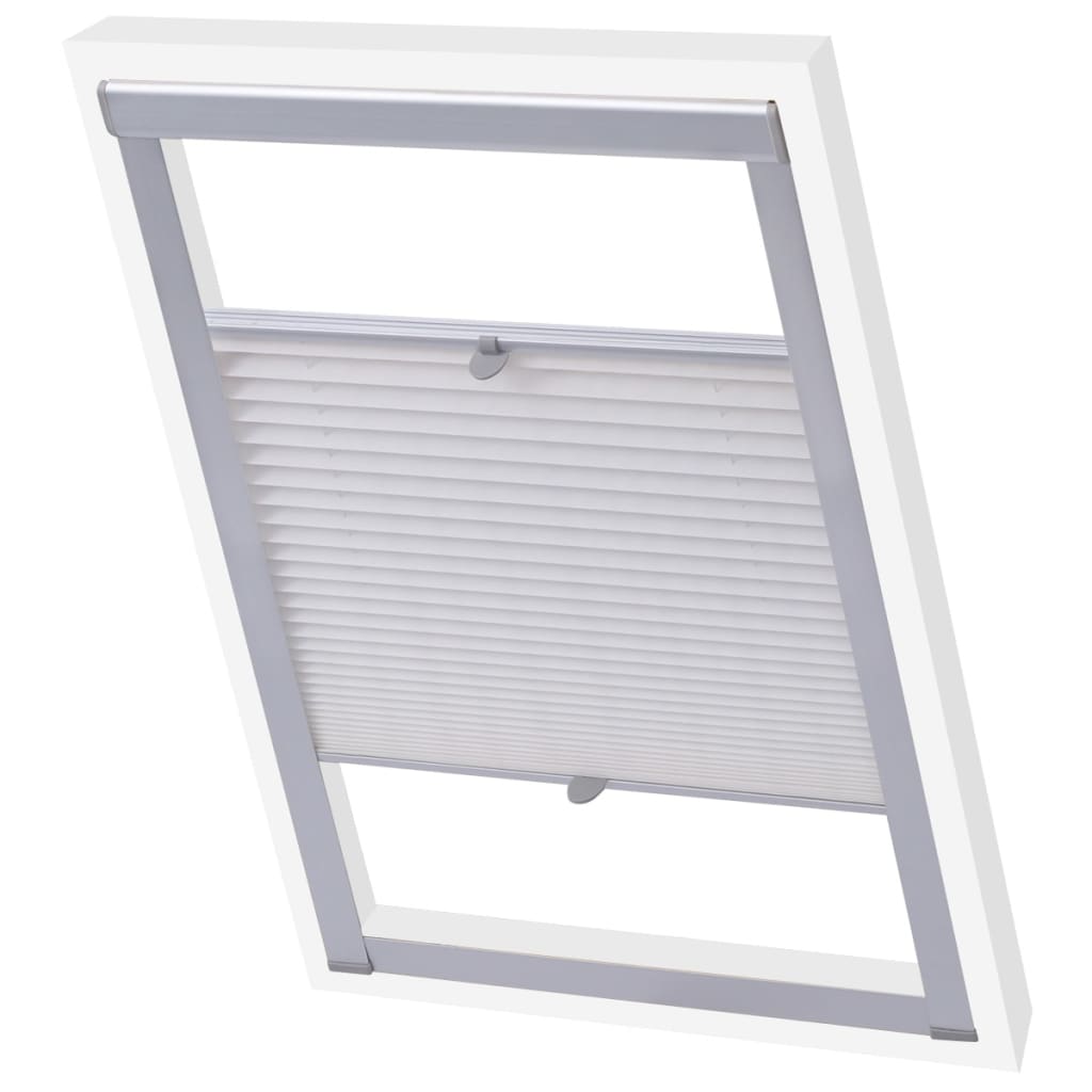 vidaXL Pleated Blind White CK02