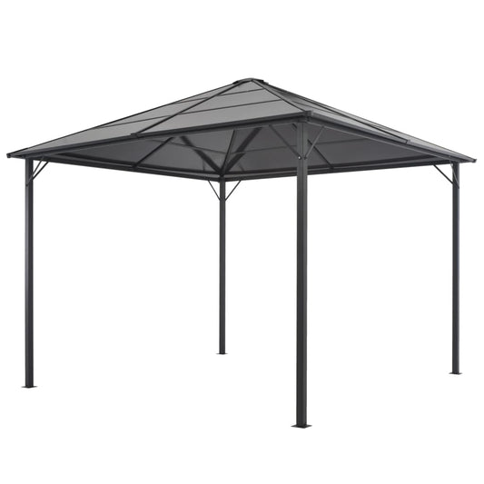 vidaXL Gazebo with Roof Aluminium 3x3 m Black