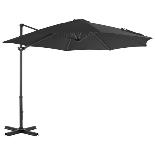 vidaXL Cantilever Umbrella with Aluminium Pole Anthracite 300 cm