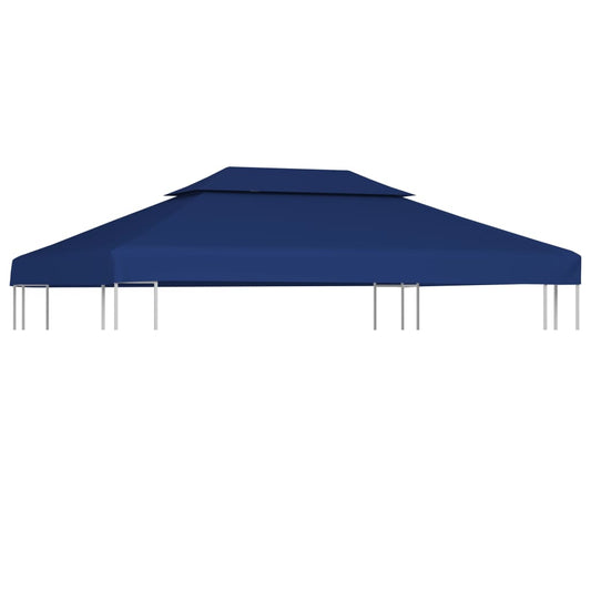 vidaXL 2-Tier Gazebo Top Cover 310 g/må_ 4x3 m Blue