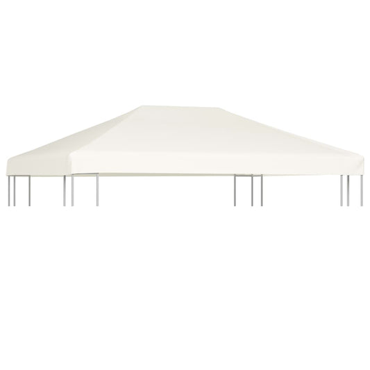 vidaXL Gazebo Top Cover 310 g/må_ 4x3 m Cream White