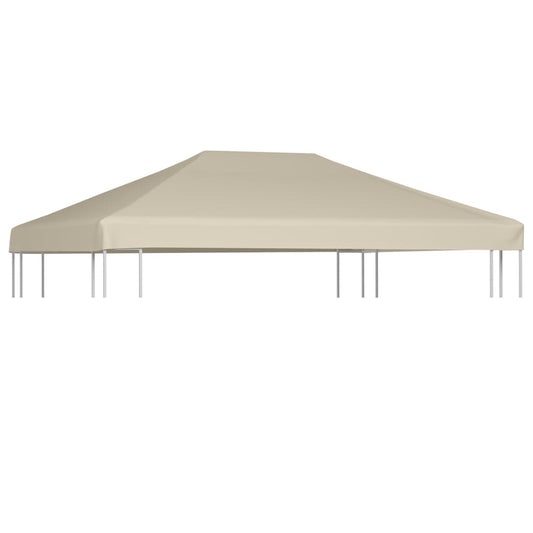 vidaXL Gazebo Top Cover 310 g/må_ 4x3 m Beige