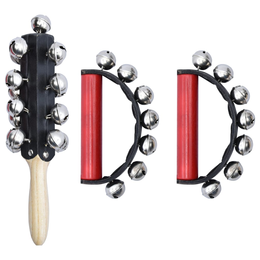 vidaXL 3 Piece Percussion Set Wood