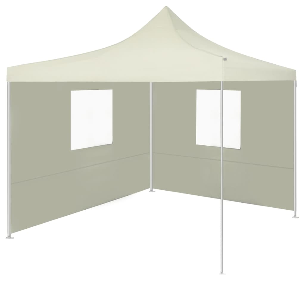 vidaXL Foldable Tent with 2 Walls 3x3 m Cream