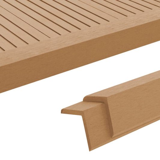 vidaXL 5 pcs Decking Angle Trims WPC 170 cm Teak Colour