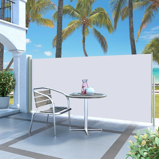vidaXL Retractable Side Awning 140 x 300 cm Cream