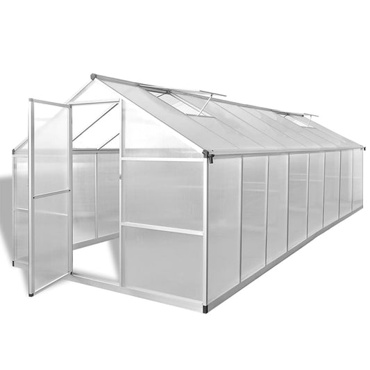 vidaXL Greenhouse Aluminium 481x250x195 cm 23.44 må_