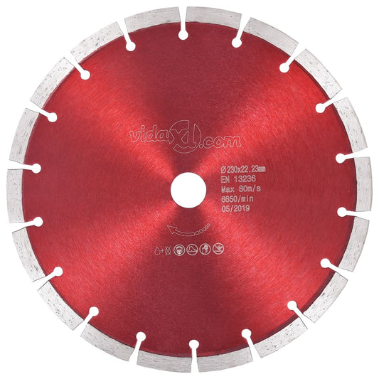 vidaXL Diamond Cutting Disc Steel 230 mm