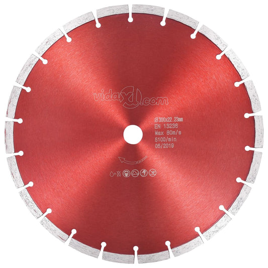 vidaXL Diamond Cutting Disc Steel 300 mm