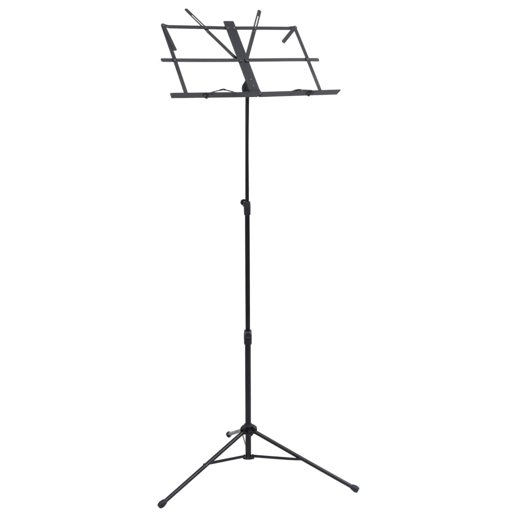 vidaXL Music Book Stand Black Steel