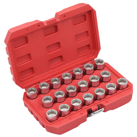 vidaXL 20 Piece Wheel Lock Tool Set for Porsche and VW Touareg
