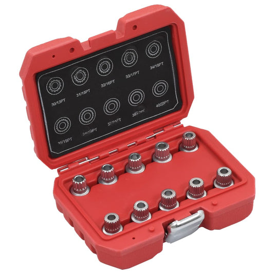 vidaXL 10 Piece Locking Wheel Nut Key Set for BMW