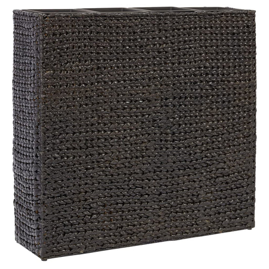 vidaXL Garden Raised Bed with 4 Pots Water Hyacinth Black