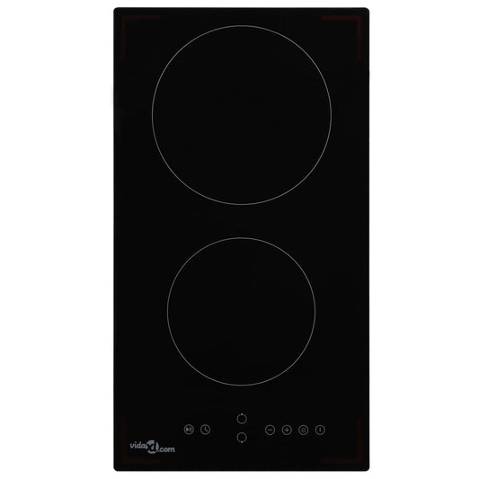 vidaXL Ceramic Hob with 2 Burners Touch Control 3000 W