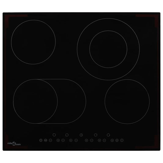 vidaXL Ceramic Hob with 4 Burners Touch Control 6600 W