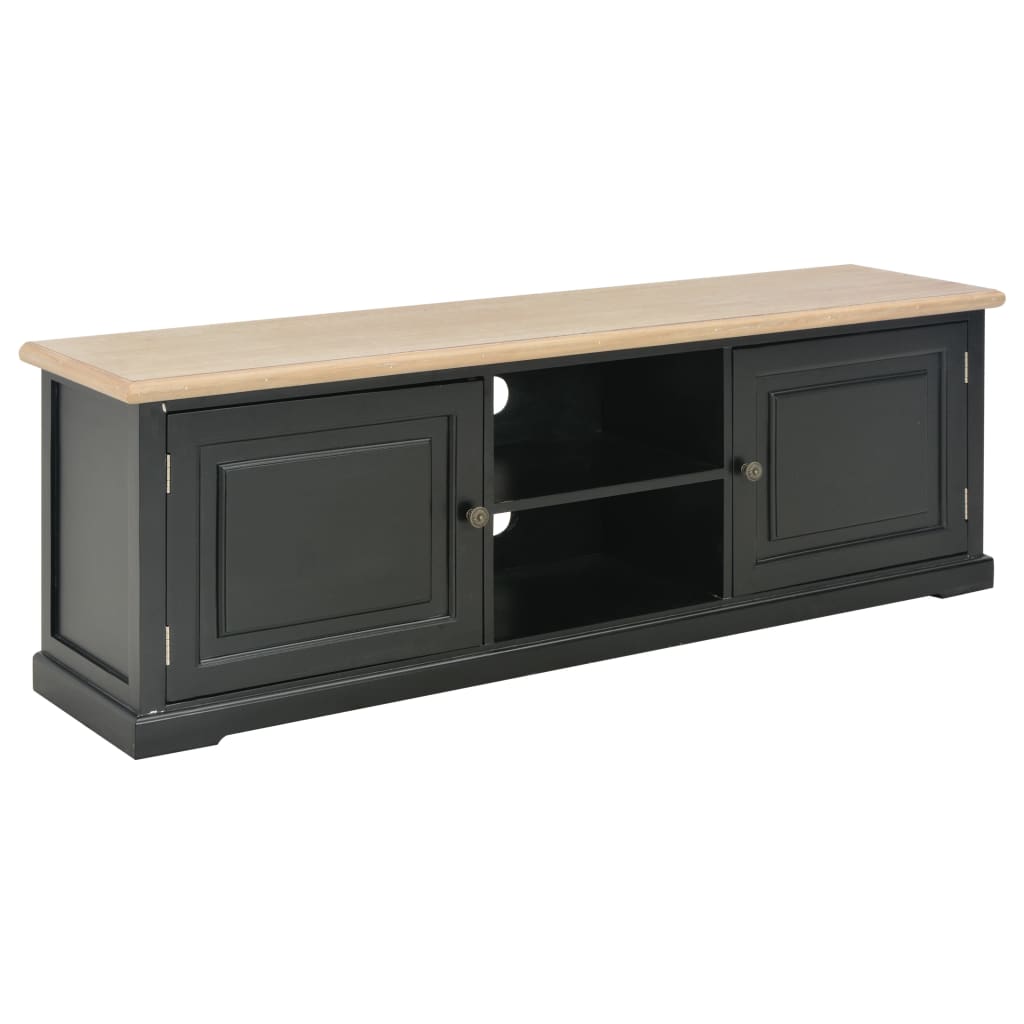 vidaXL TV Cabinet Black 120x30x40 cm Wood